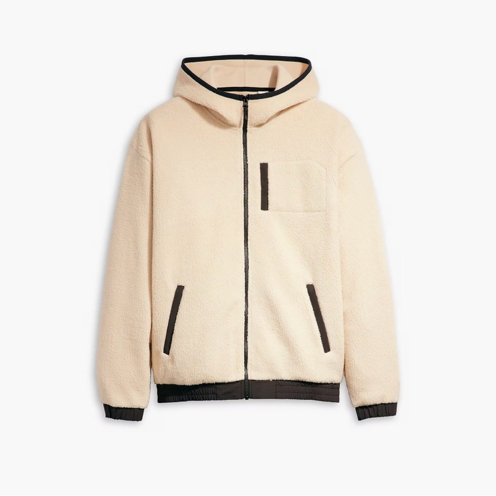 levis unisex pop hoodie sherpa sweatshirt nwt size small